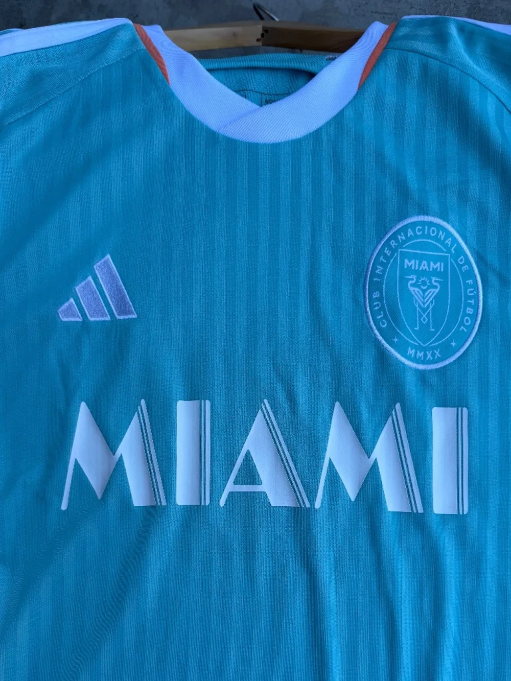 New W/ Tags! Men's Adidas Inter Miami CF 2025 MLS Jersey Aqua Aeroready Size XL